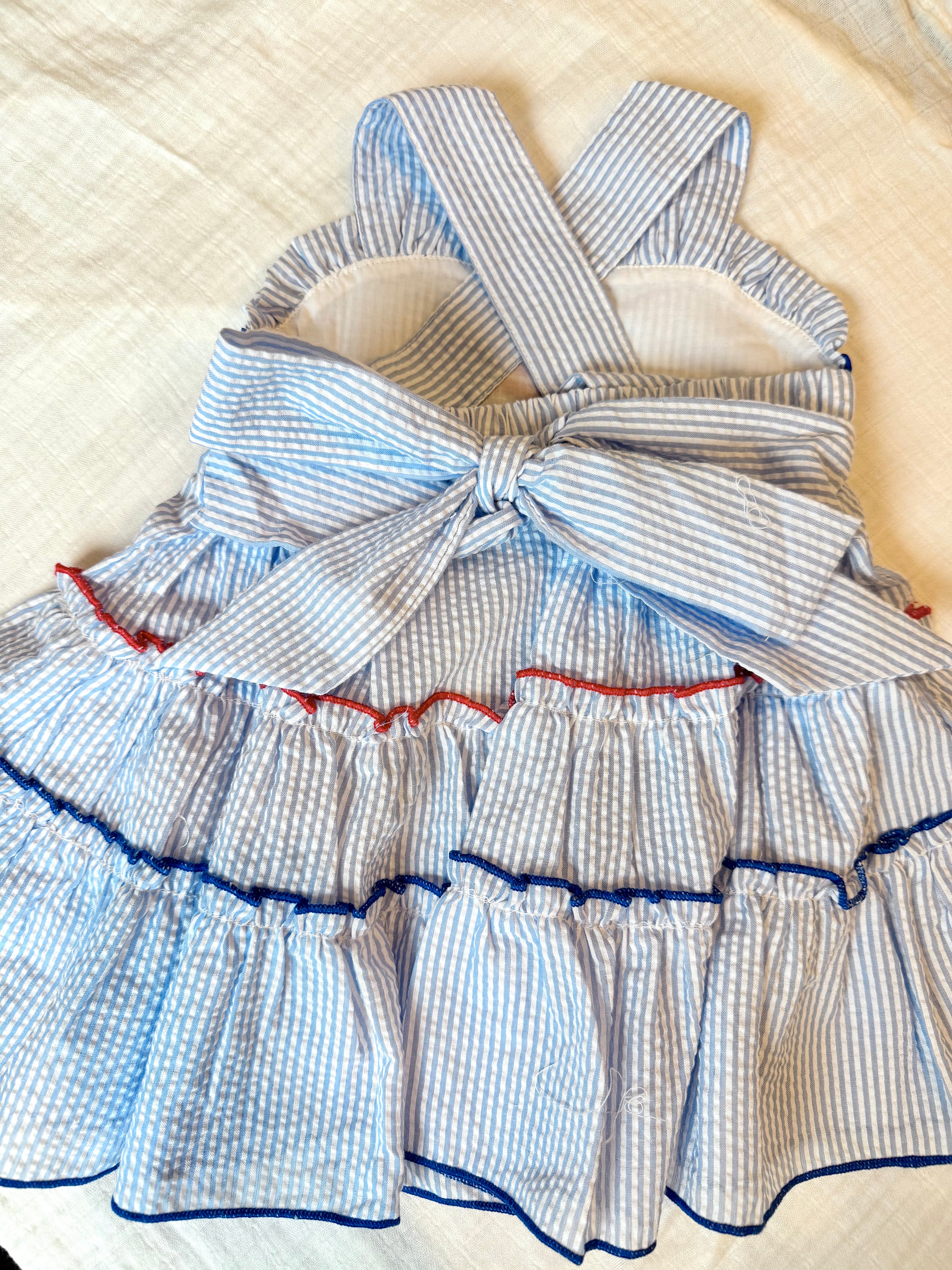 American Flag Seersucker Dress