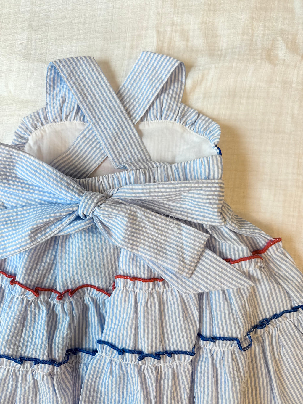 American Flag Seersucker Dress