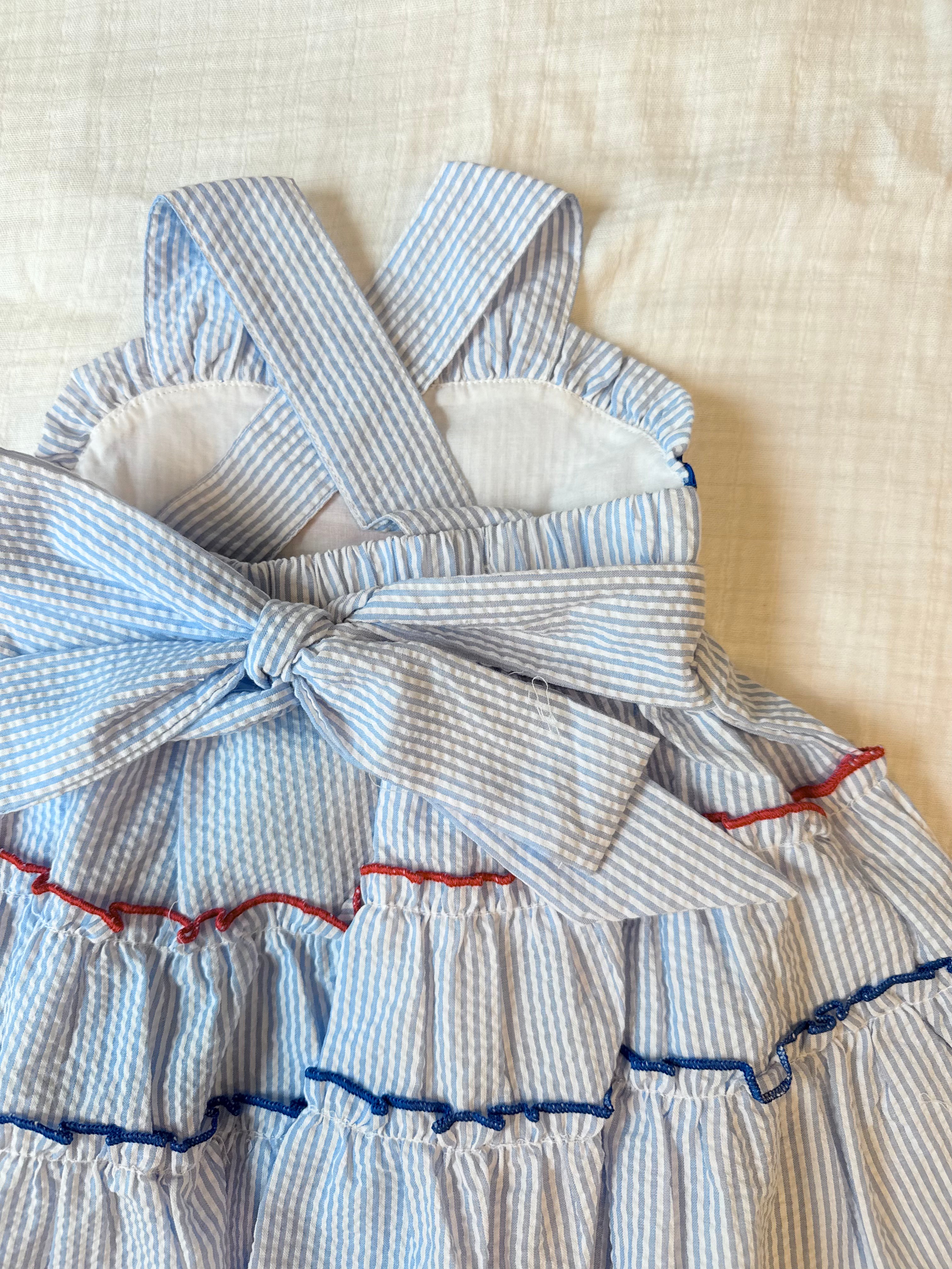 American Flag Seersucker Dress