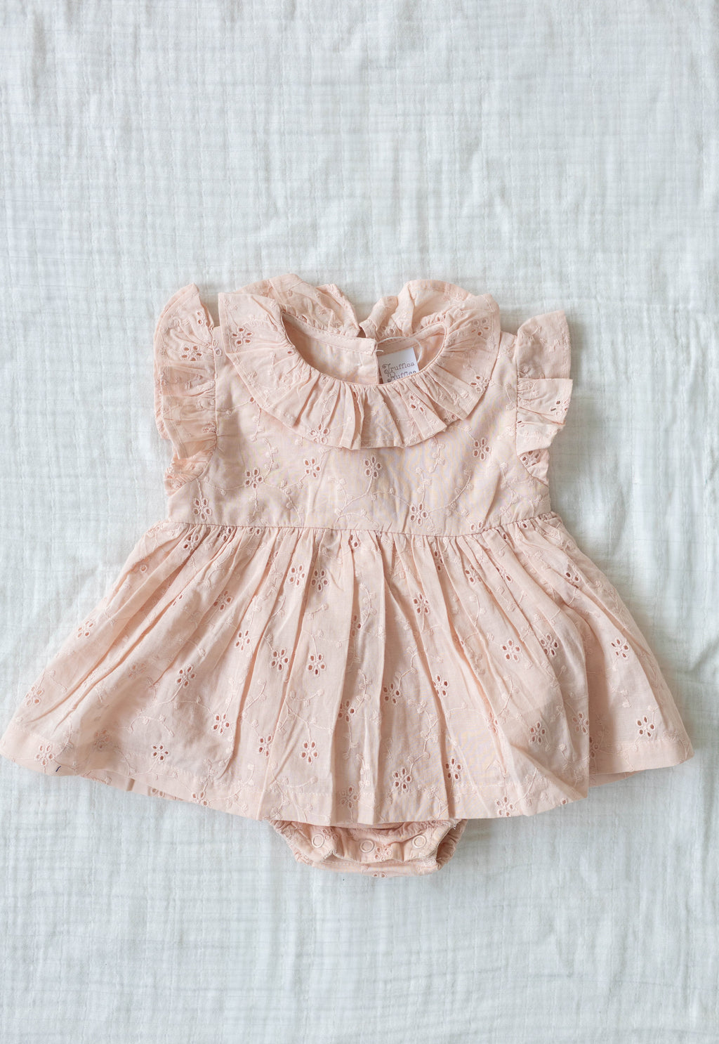 Rose Eyelet Skirted Bodysuit
