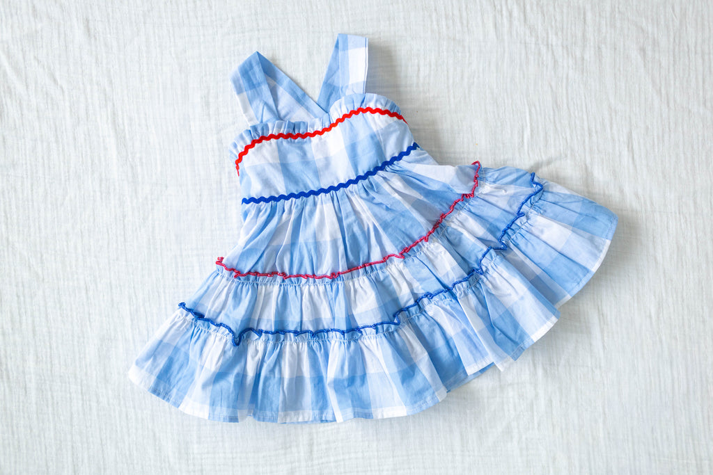 Blue Gingham Sundress