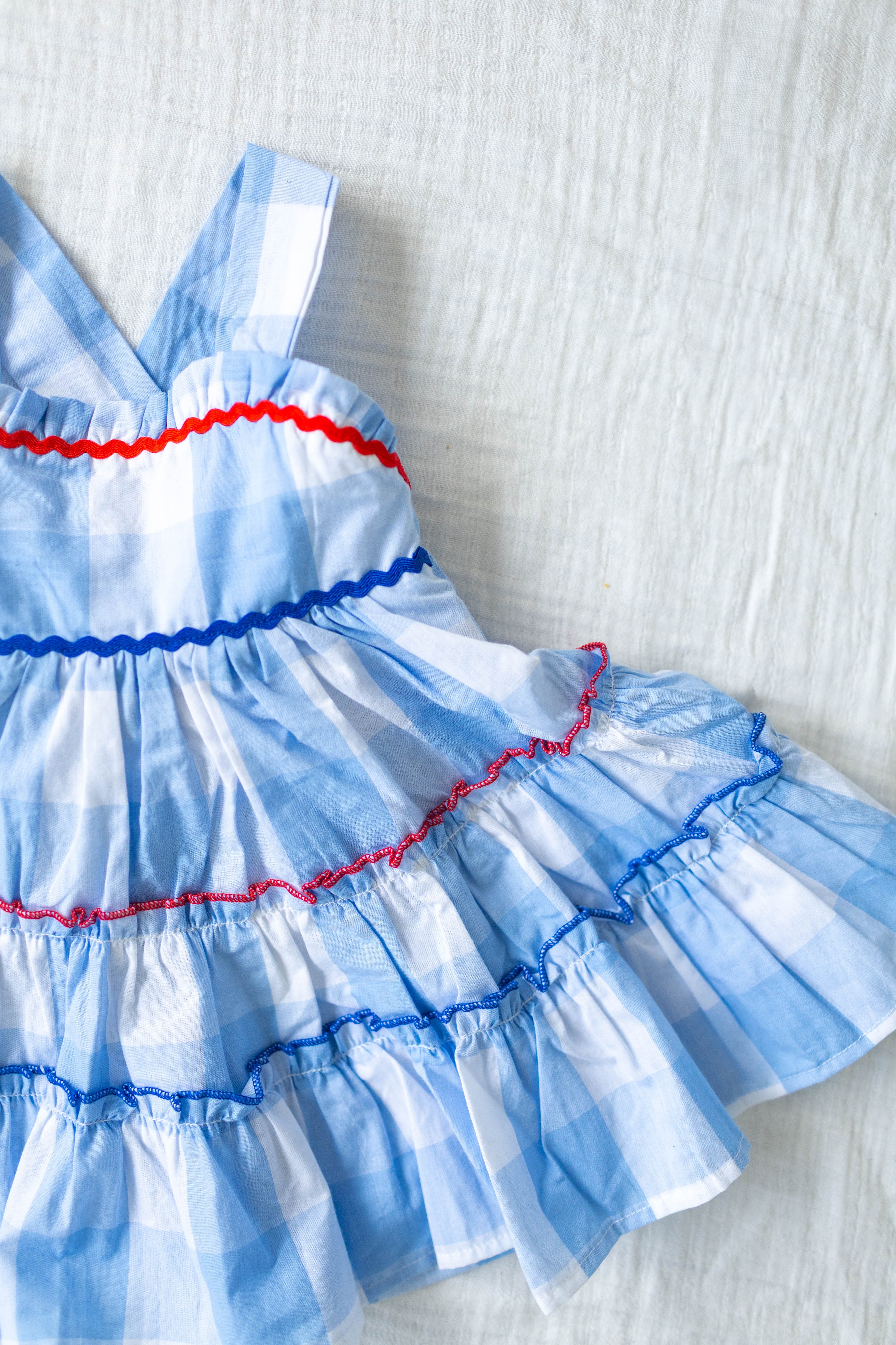 Blue Gingham Sundress