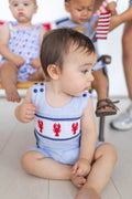 Crawfish Smocked Shortalls