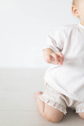 Floral Muslin Ruffle Shorts